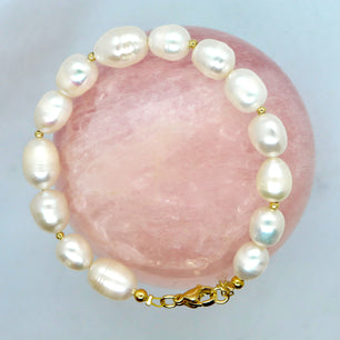 18k Gold-Plated Grandé Pearl Bracelet