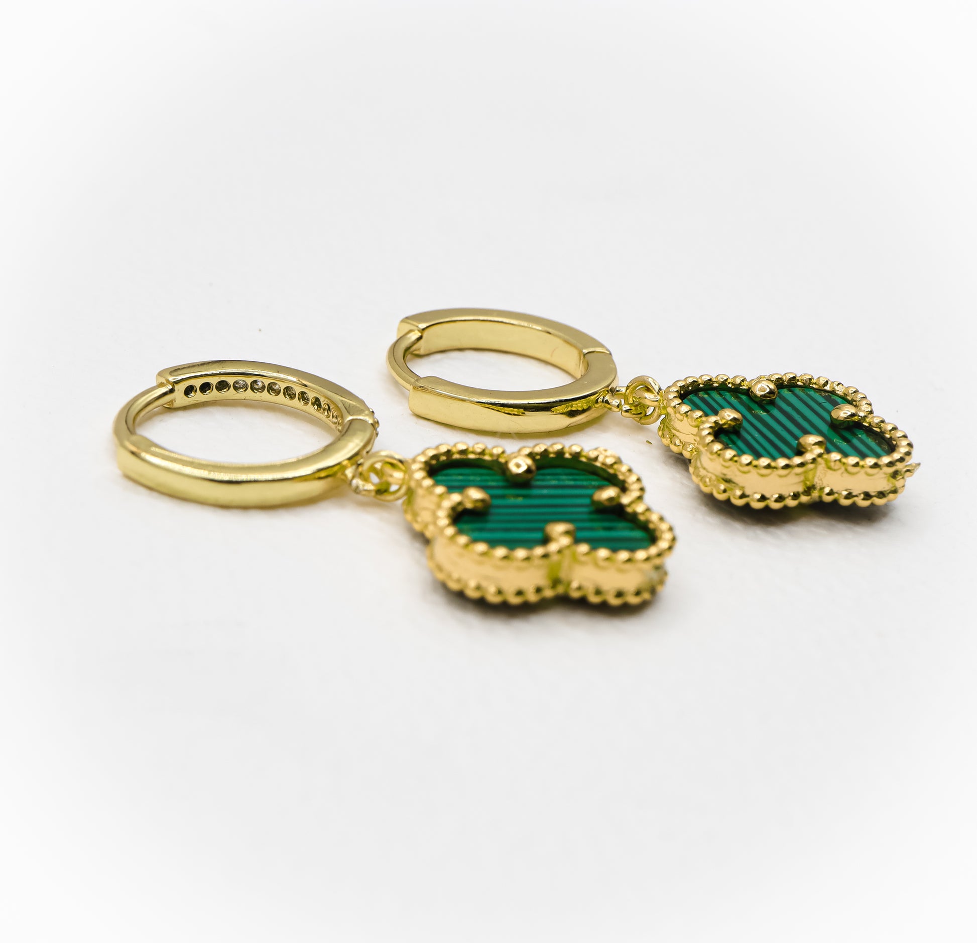 18k Gold-Plated Lucky Clover Earrings