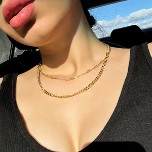 ROMALI 18K Gold-Plated Paperclip Chain Necklace