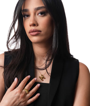 ROMALI 18k Gold-Plated Balloon Initial Pendant Necklace - ROMALI