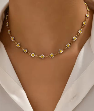 18k Gold-Plated Daisy Dream Choker - ROMALI