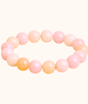 ROMALI Natural Morganite Jade Beaded Bracelet - Stone of Compassion 10mm - ROMALI