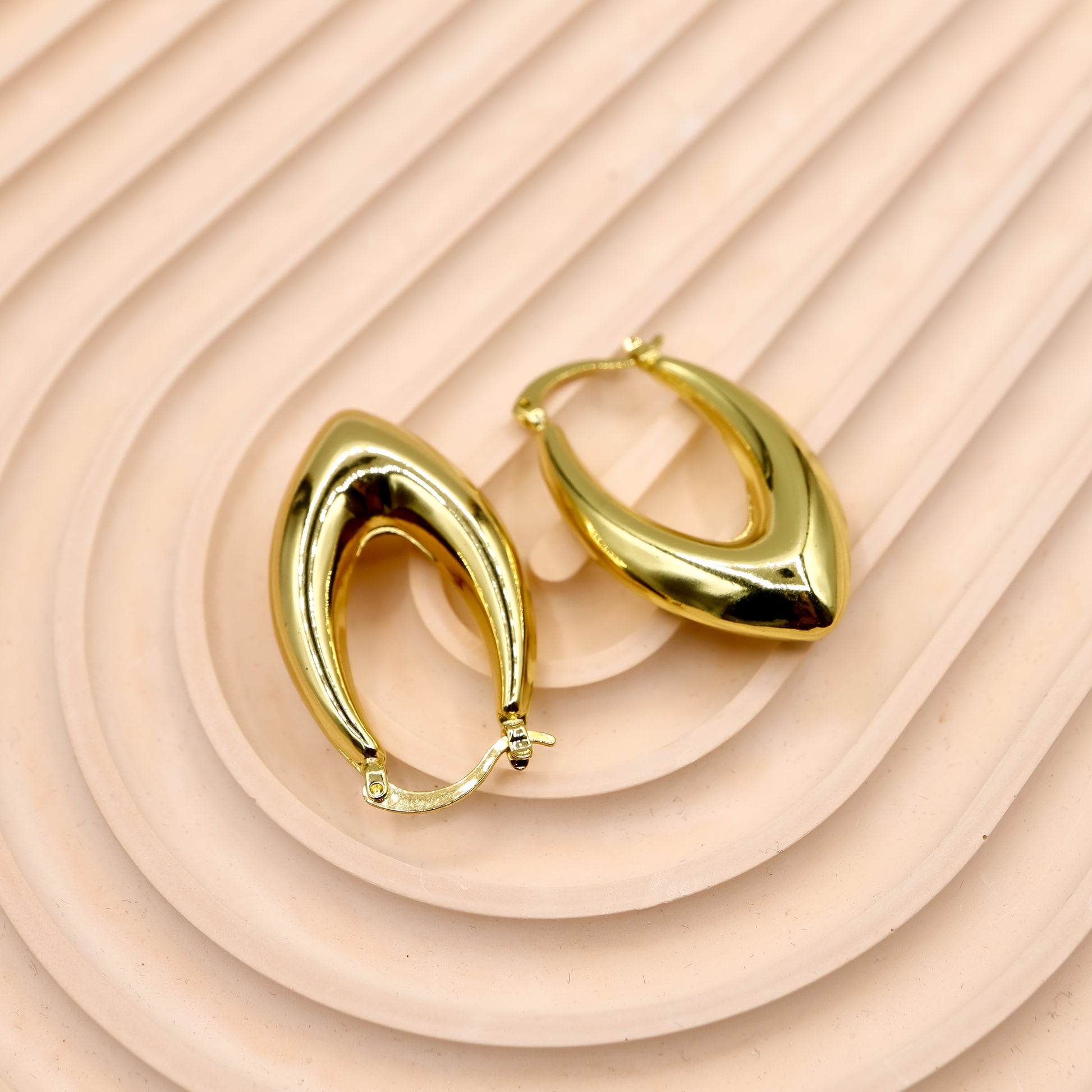 18k Gold-Plated Geometric Earrings