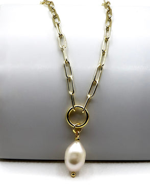 18k Gold-Plated Luxe Pearl Strand