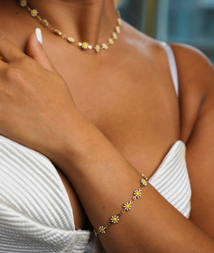 18k Gold-Plated Daisy Dream Choker - ROMALI