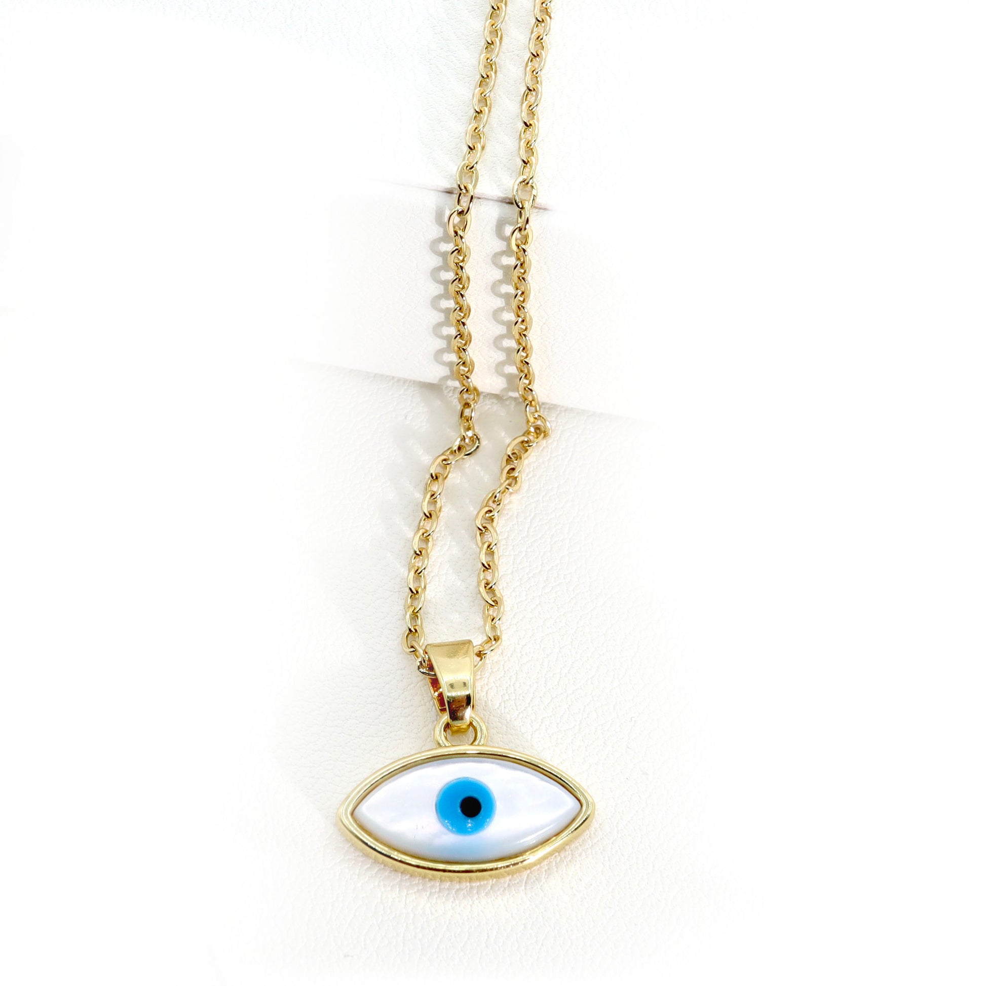 ROMALI 18K Gold-Plated Shell Eye Pendant Necklace - ROMALI