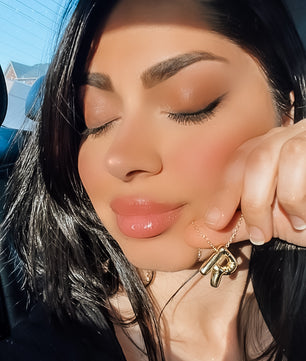 ROMALI 18k Gold-Plated Balloon Initial Pendant Necklace - ROMALI