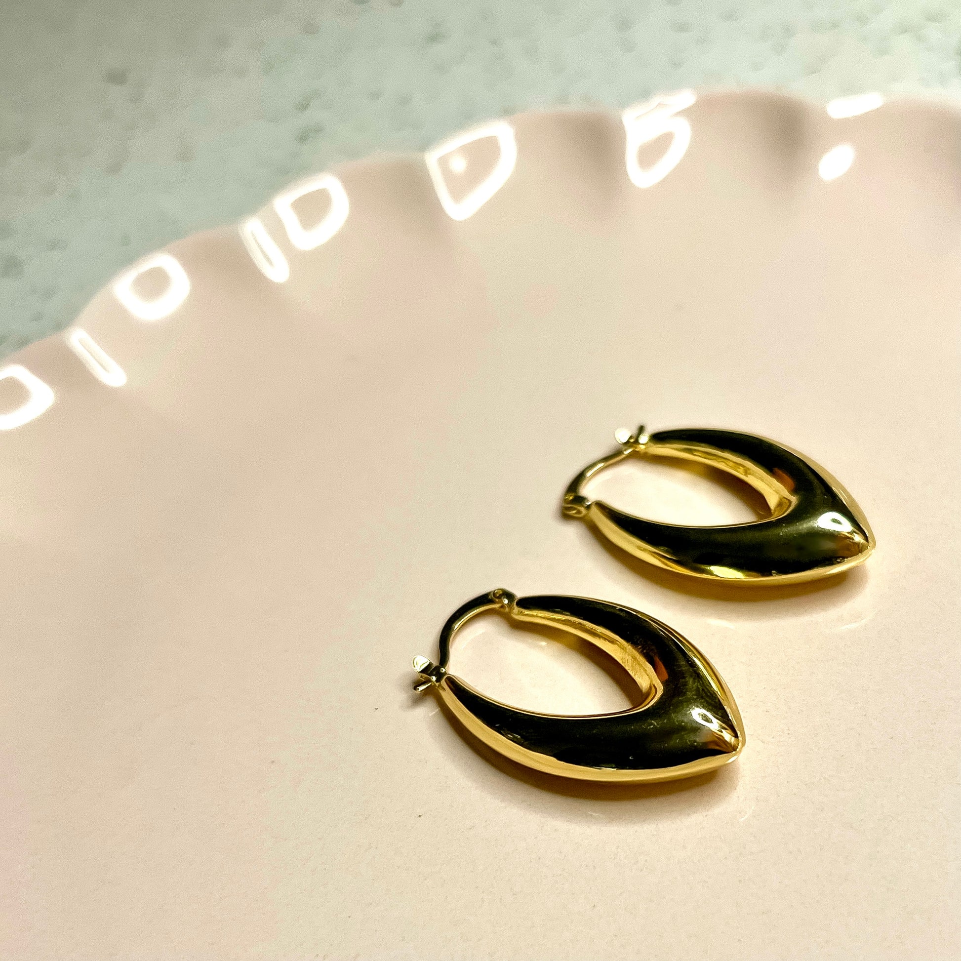 18k Gold-Plated Geometric Earrings