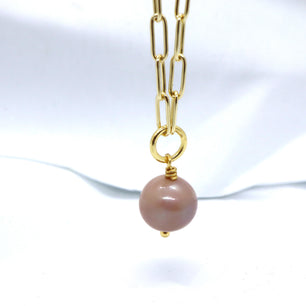 18k Gold-Plated Pink Pearl Radiance Necklace