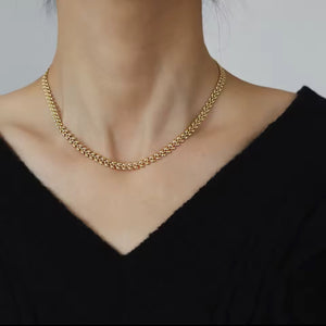 ROMALI 18K Gold-Plated Greek Goddess Chain Necklace - ROMALI