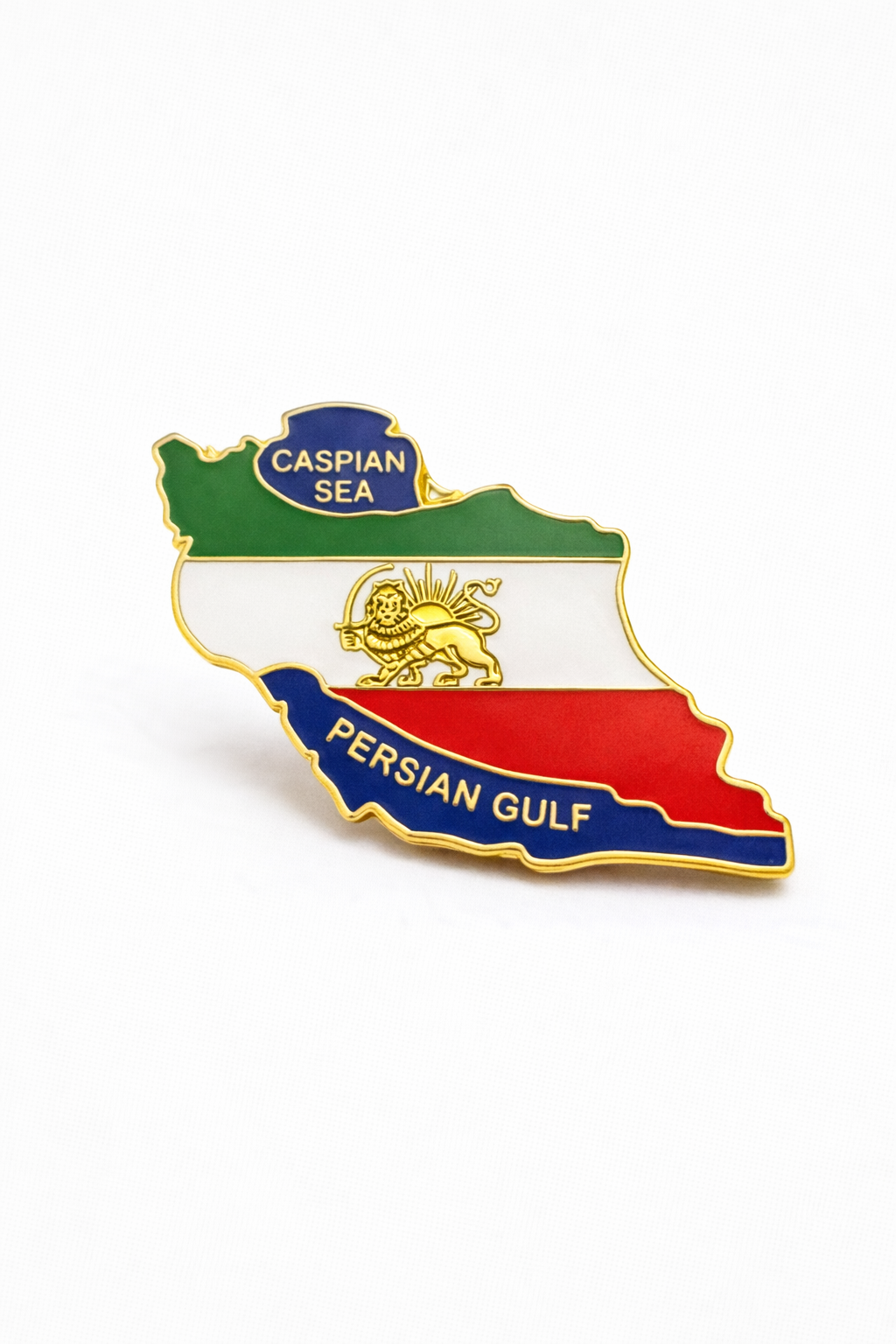ROMALI Iran Map Enamel Pin | Gold-Plated
