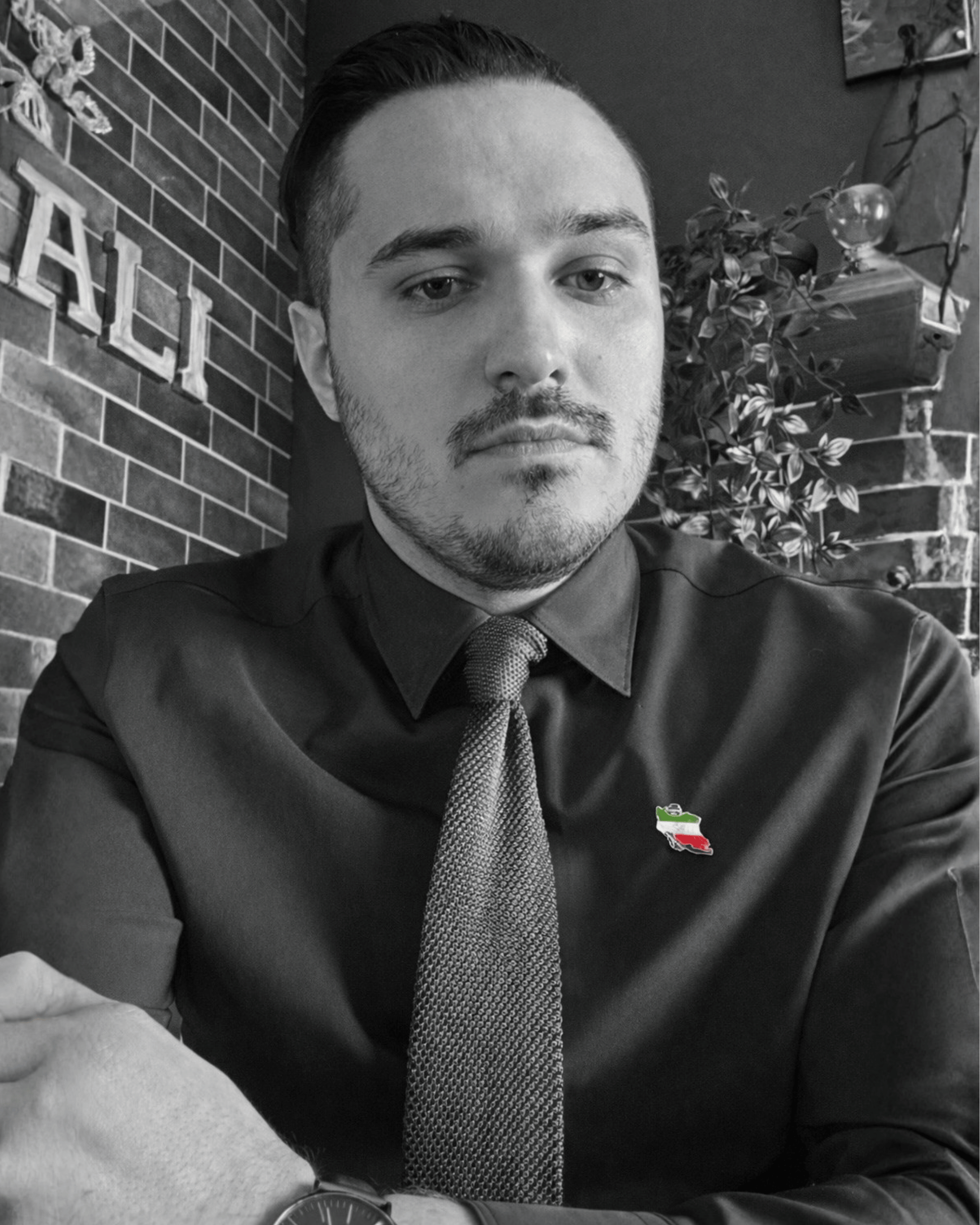 ROMALI Iran Map Enamel Pin | Gold-Plated