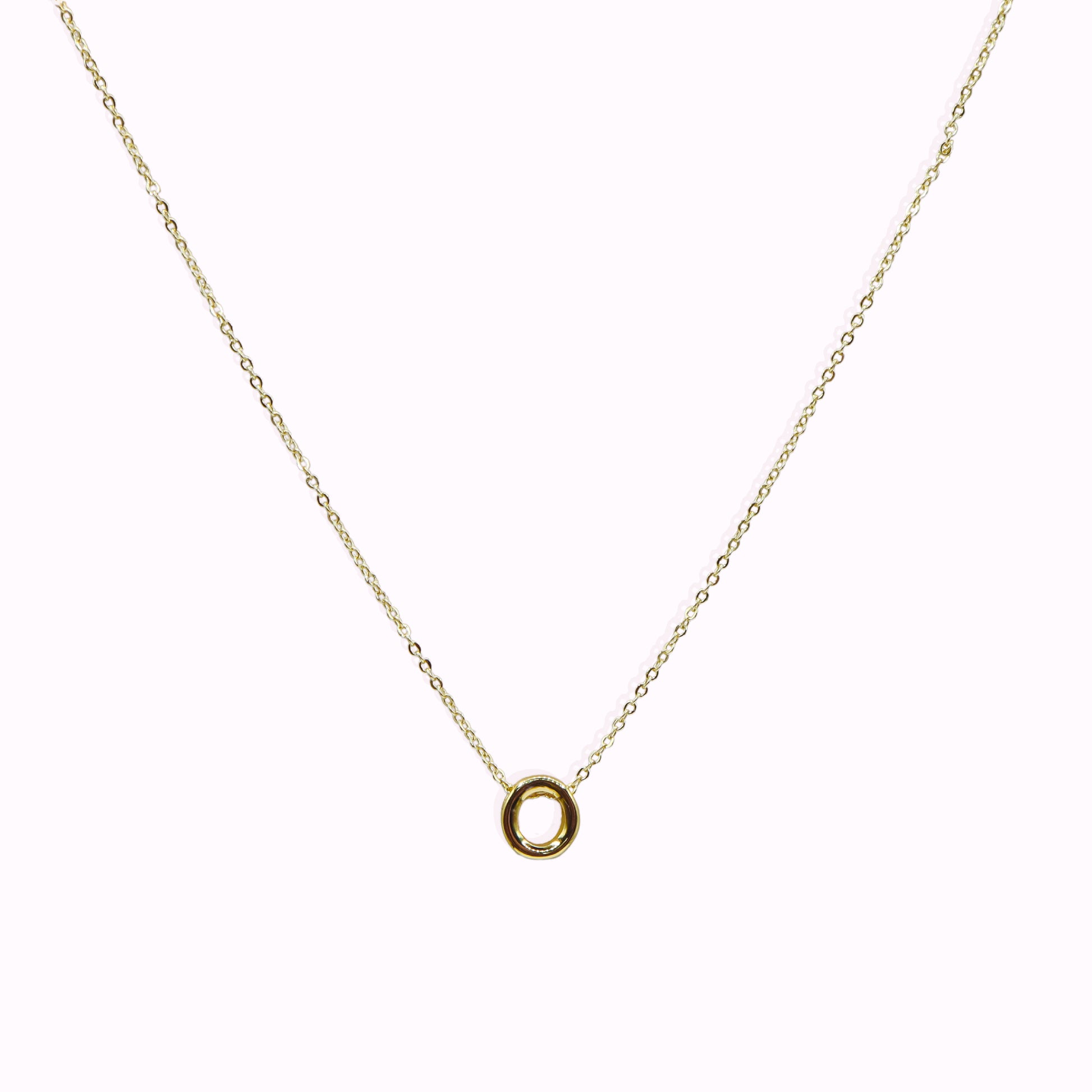 ROMALI 18k Gold-Plated Initial Adjustable Necklace