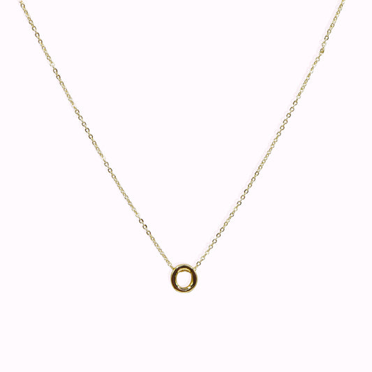 18k Gold-Plated Initial adjustable Necklace