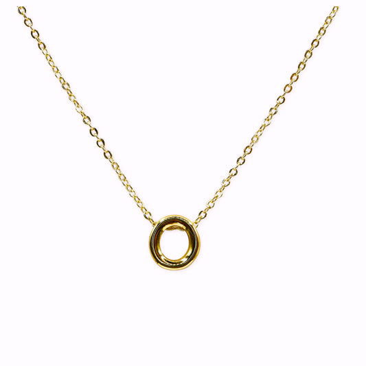 18k Gold-Plated Initial adjustable Necklace