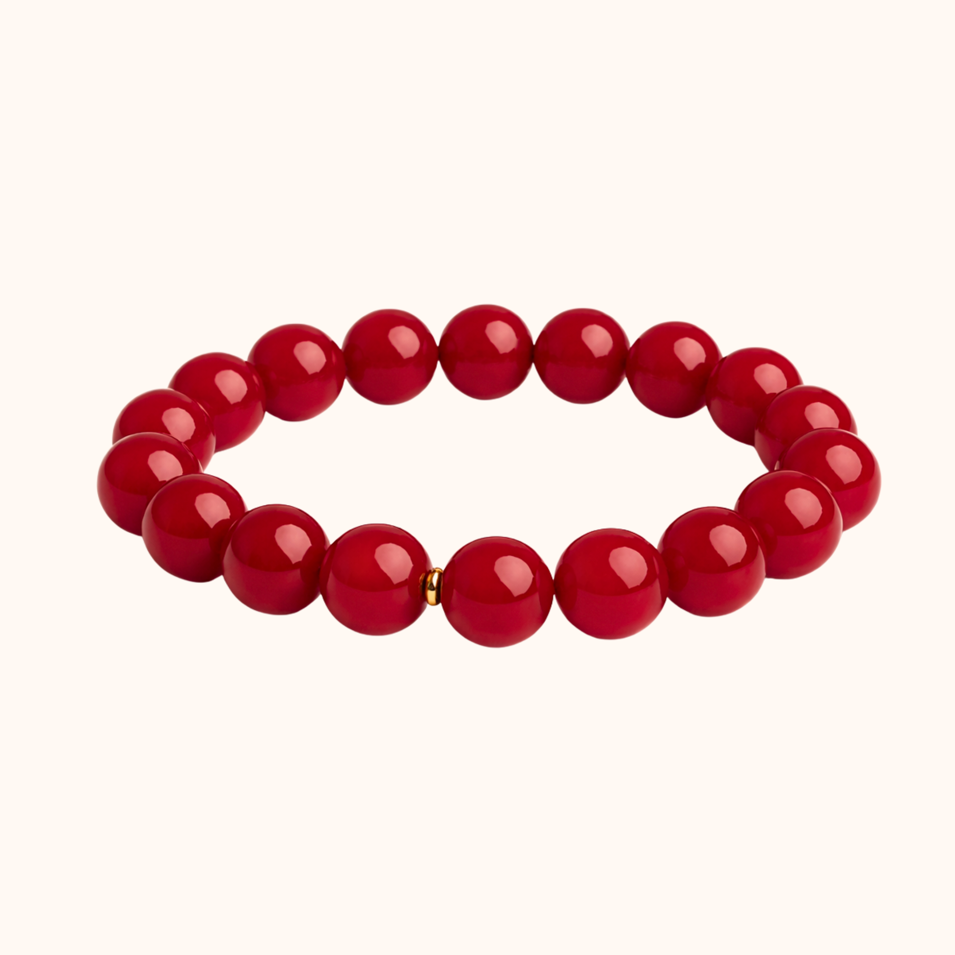 ROMALI Cherry Jade Beaded Bracelet