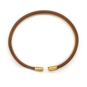 ROMALI 18K Gold-Plated Mesh Cuff Bracelet - ROMALI