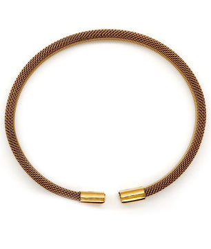 ROMALI 18K Gold-Plated Mesh Cuff Bracelet - ROMALI