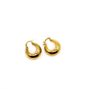 ROMALI 18K Gold-Plated Chunky Hoop Earrings