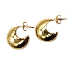 ROMALI 18K Gold-Plated Crescent Hoop Earrings