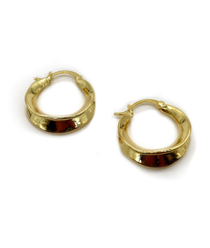 ROMALI 18K Gold-Plated Petite Hoop Earrings - ROMALI