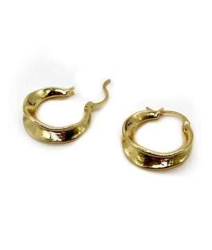 ROMALI 18K Gold-Plated Petite Hoop Earrings - ROMALI