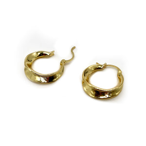 ROMALI 18K Gold-Plated Petite Hoop Earrings