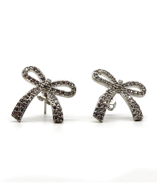 ROMALI Stainless Steel Stud Earrings with Crystal Accents - ROMALI