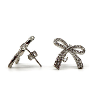 ROMALI Stainless Steel Stud Earrings with Crystal Accents - ROMALI