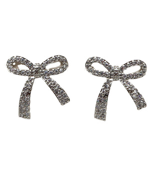ROMALI Stainless Steel Stud Earrings with Crystal Accents - ROMALI