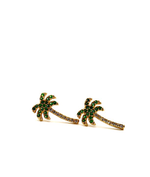 ROMALI 18k Gold-Plated Palm Tree Earrings - ROMALI