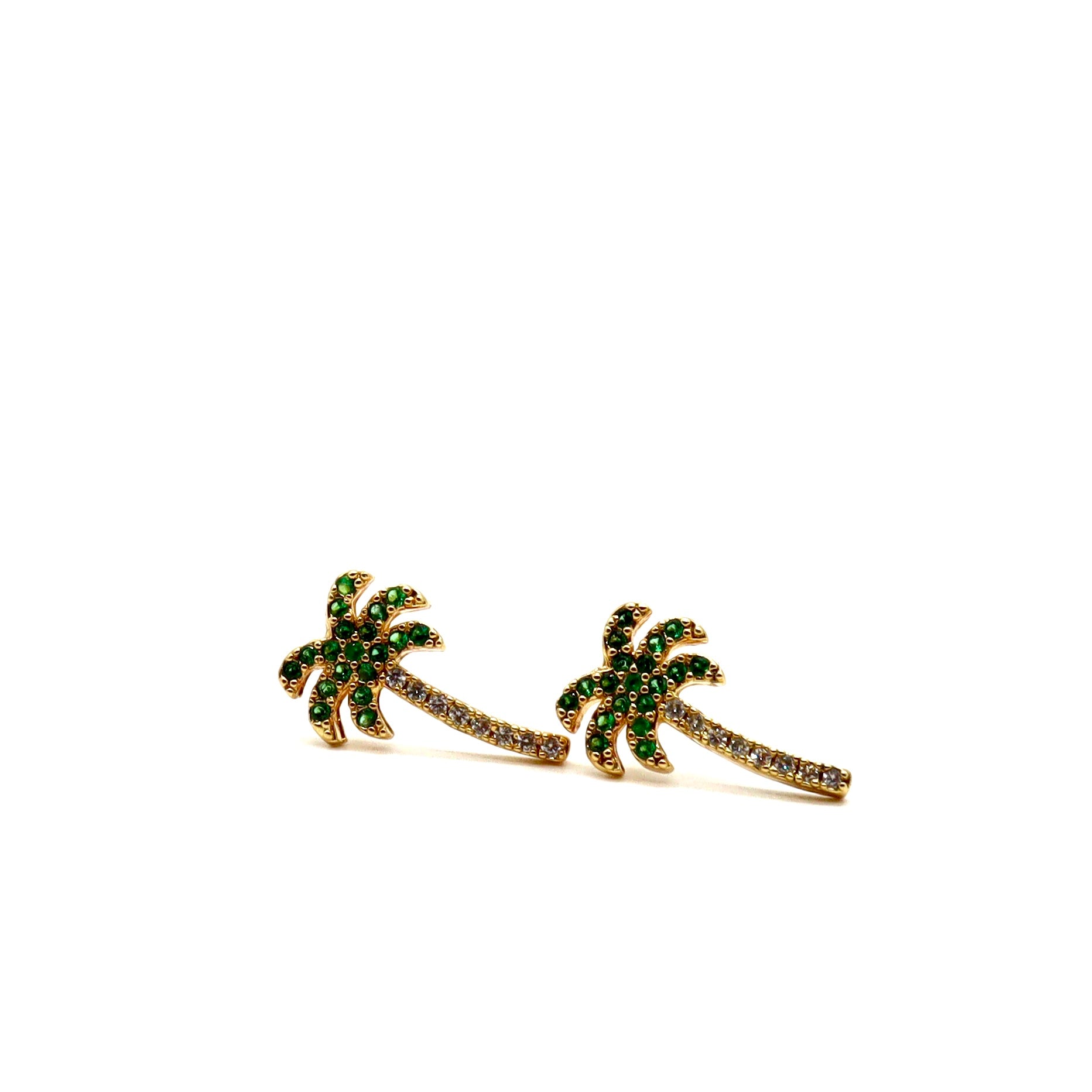 ROMALI 18k Gold-Plated Palm Tree Earrings - ROMALI
