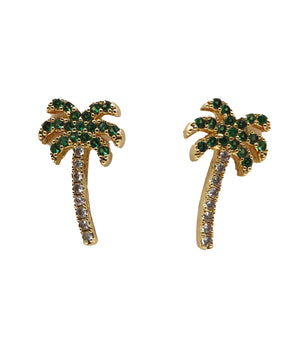 ROMALI 18k Gold-Plated Palm Tree Earrings - ROMALI
