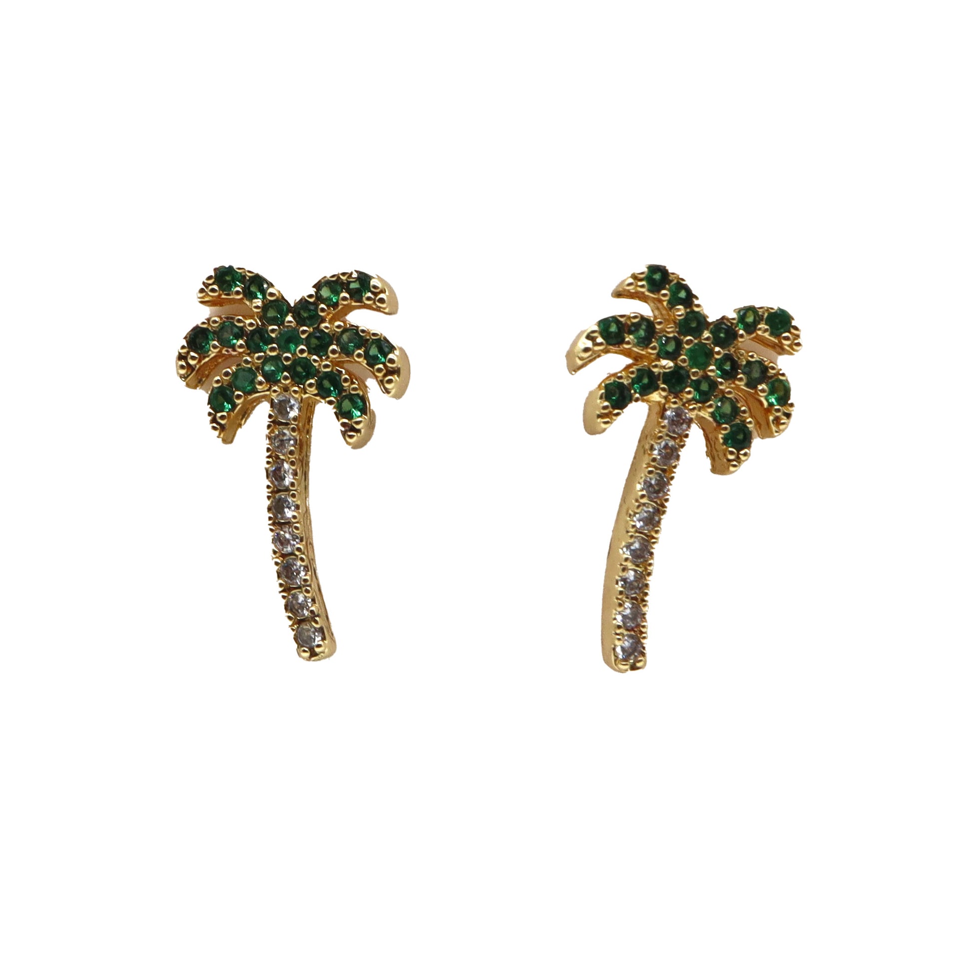 ROMALI 18k Gold-Plated Palm Tree Earrings - ROMALI