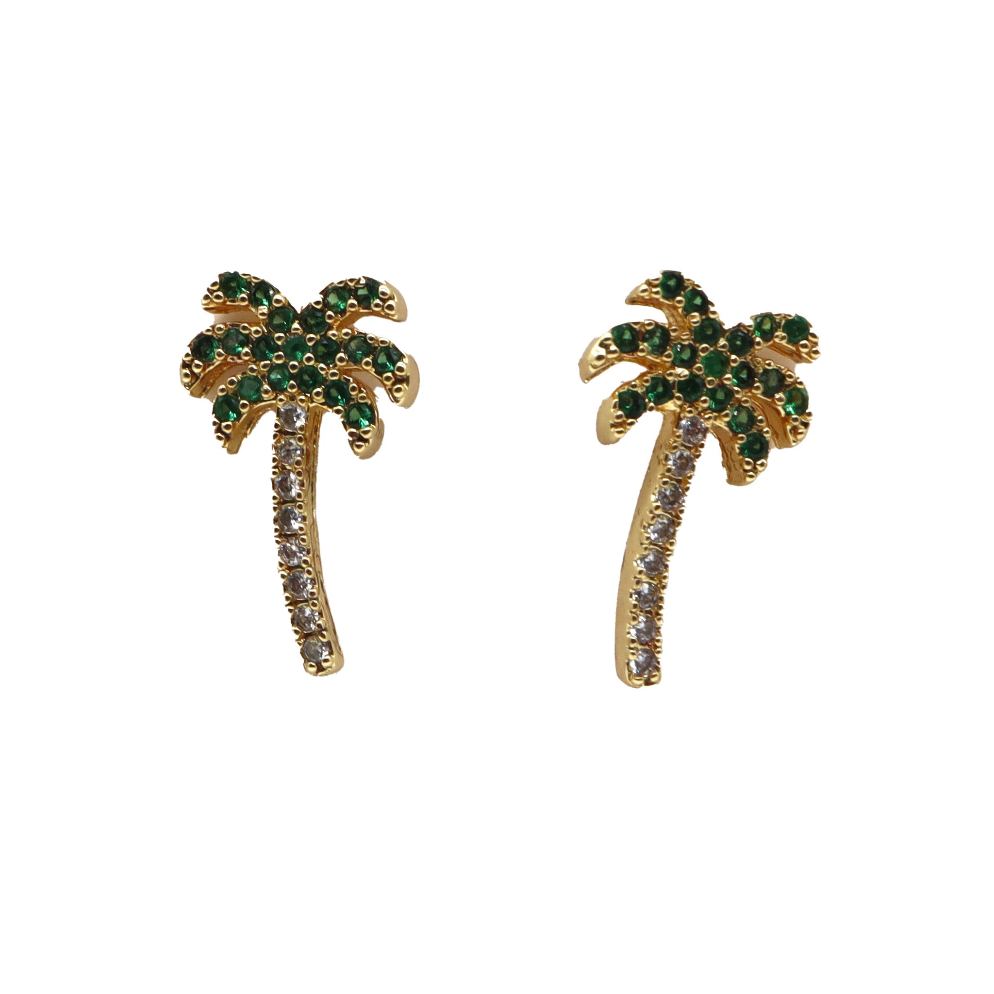 ROMALI 18k Gold-Plated Palm Tree Earrings