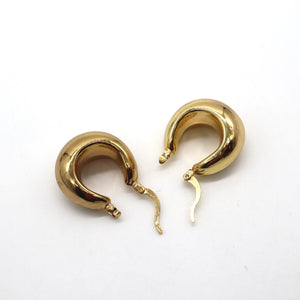 ROMALI 18K Gold-Plated Chunky Hoop Earrings