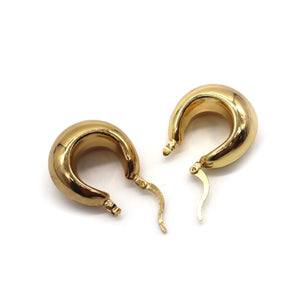 ROMALI 18K Gold-Plated Chunky Hoop Earrings