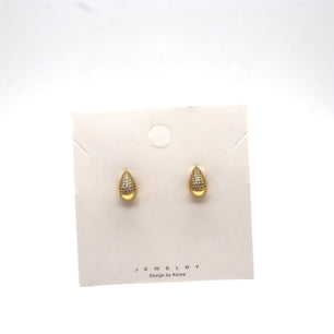 ROMALI 18K Gold-Plated Teardrop Stud Earrings