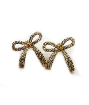 ROMALI 18K Gold-Plated Bow Stud Earrings - ROMALI