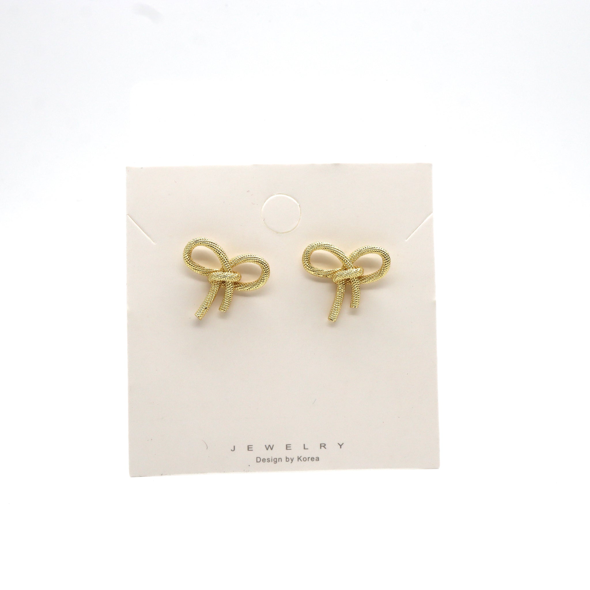 ROMALI 18K Gold-Plated Bow Knot Stud Earrings