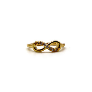 ROMALI 18K Gold-Plated Infinity Ring