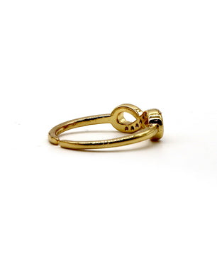ROMALI 18K Gold-Plated Infinity Ring - ROMALI