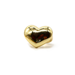 ROMALI 18K Gold-Plated Adjustable Heart Ring