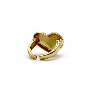 ROMALI 18K Gold-Plated Adjustable Heart Ring