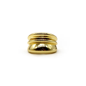 ROMALI 18K Gold-Plated Adjustable Statement Ring