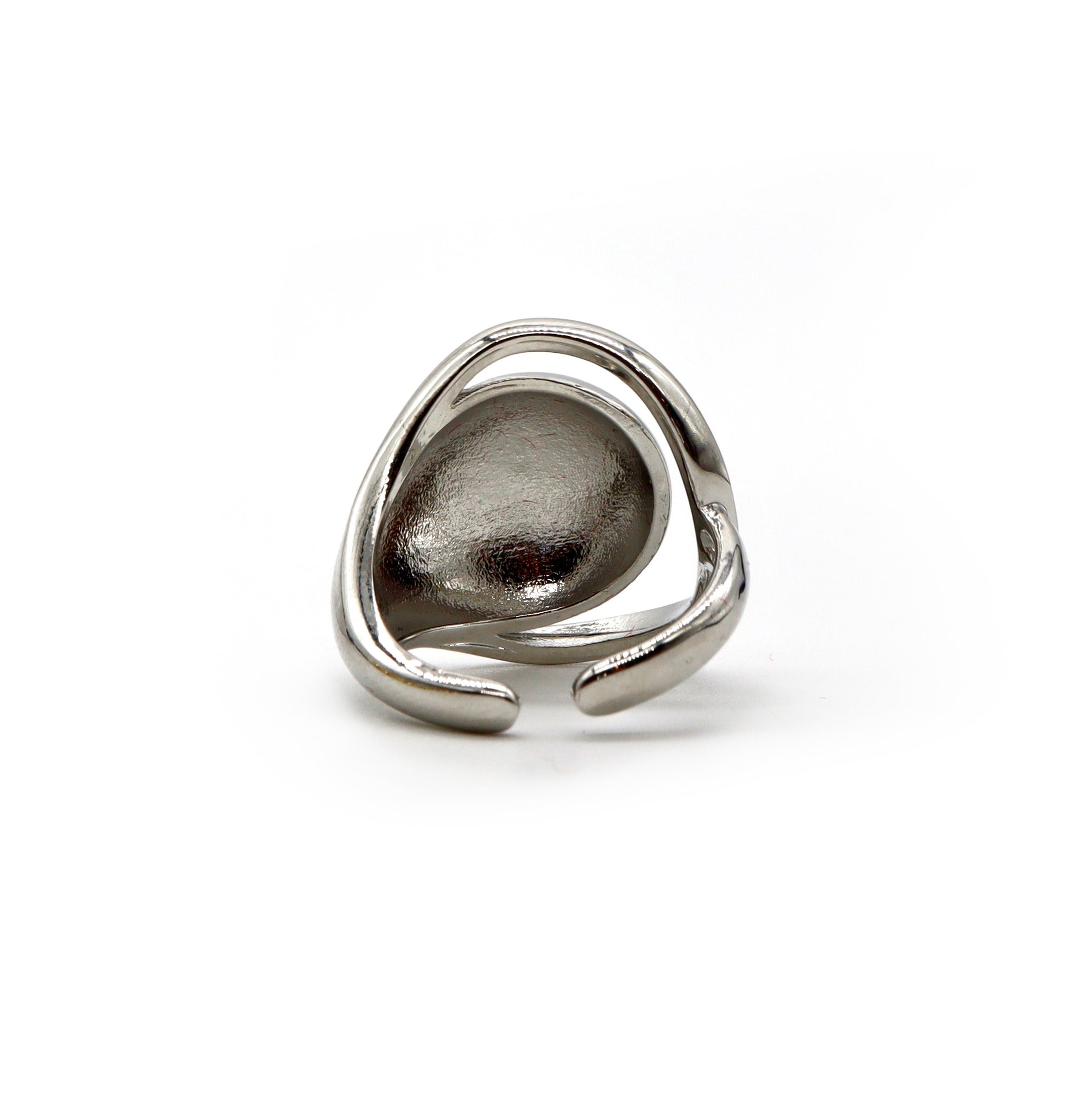 ROMALI Stainless Steel Adjustable Modern Ring