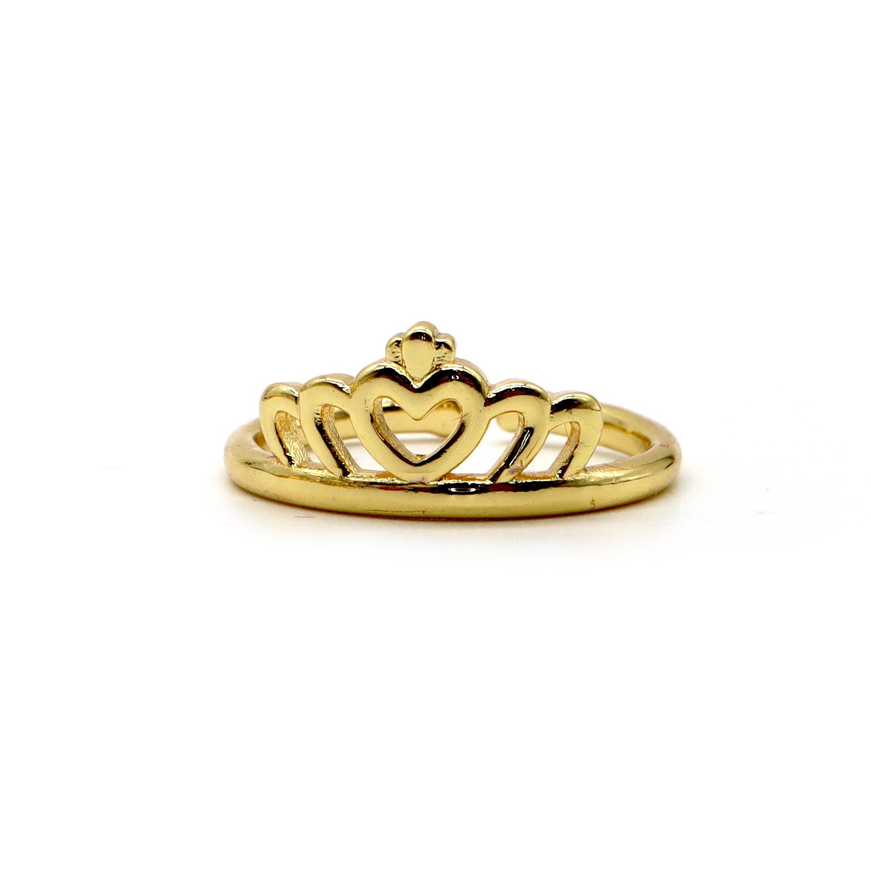 ROMALI 18K Gold-Plated Crown Adjustable Ring - ROMALI