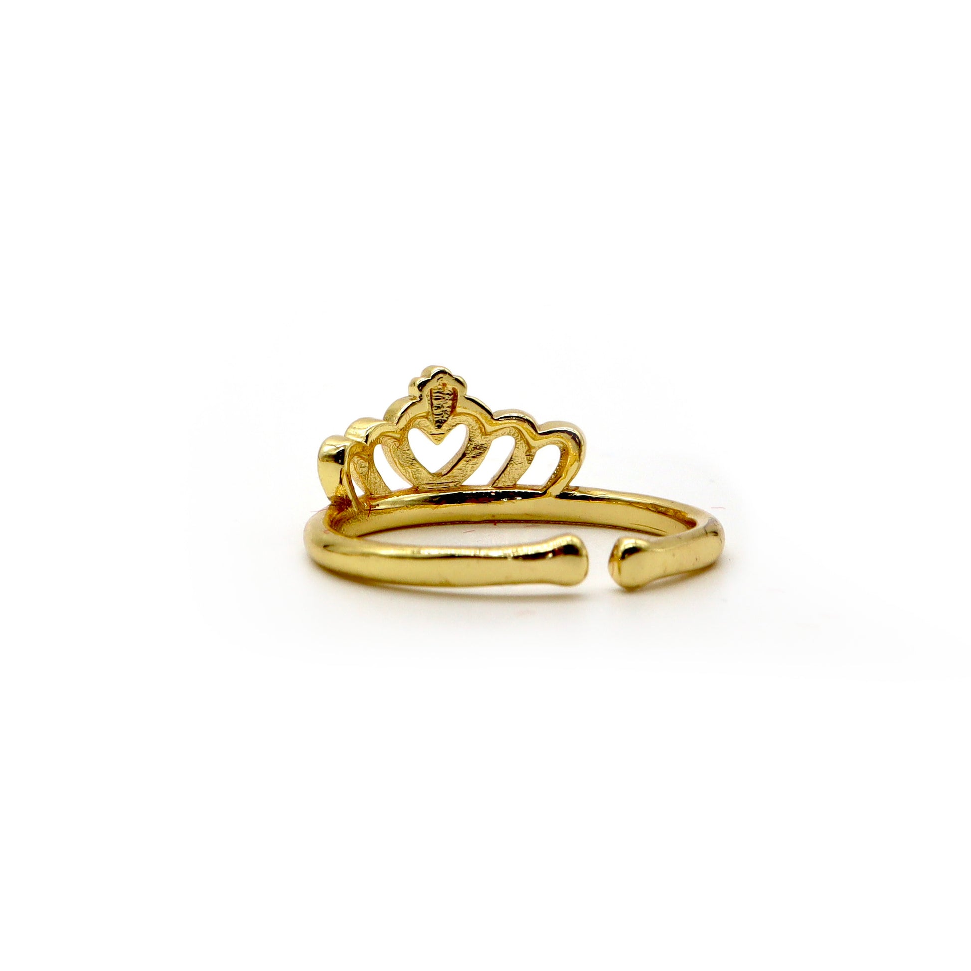ROMALI 18K Gold-Plated Crown Adjustable Ring - ROMALI