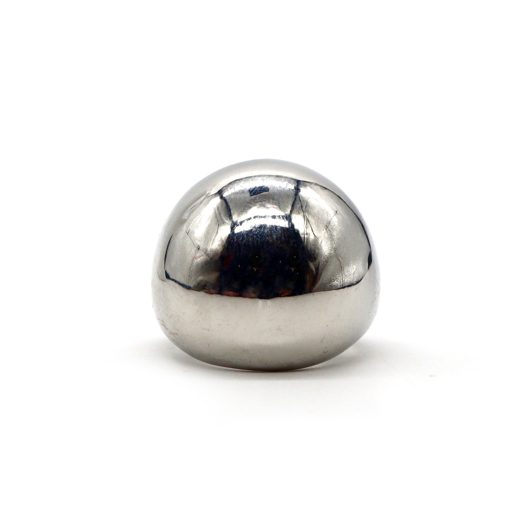 Sleek Dome Silver Ring – Stainless Steel High-Polish Finish