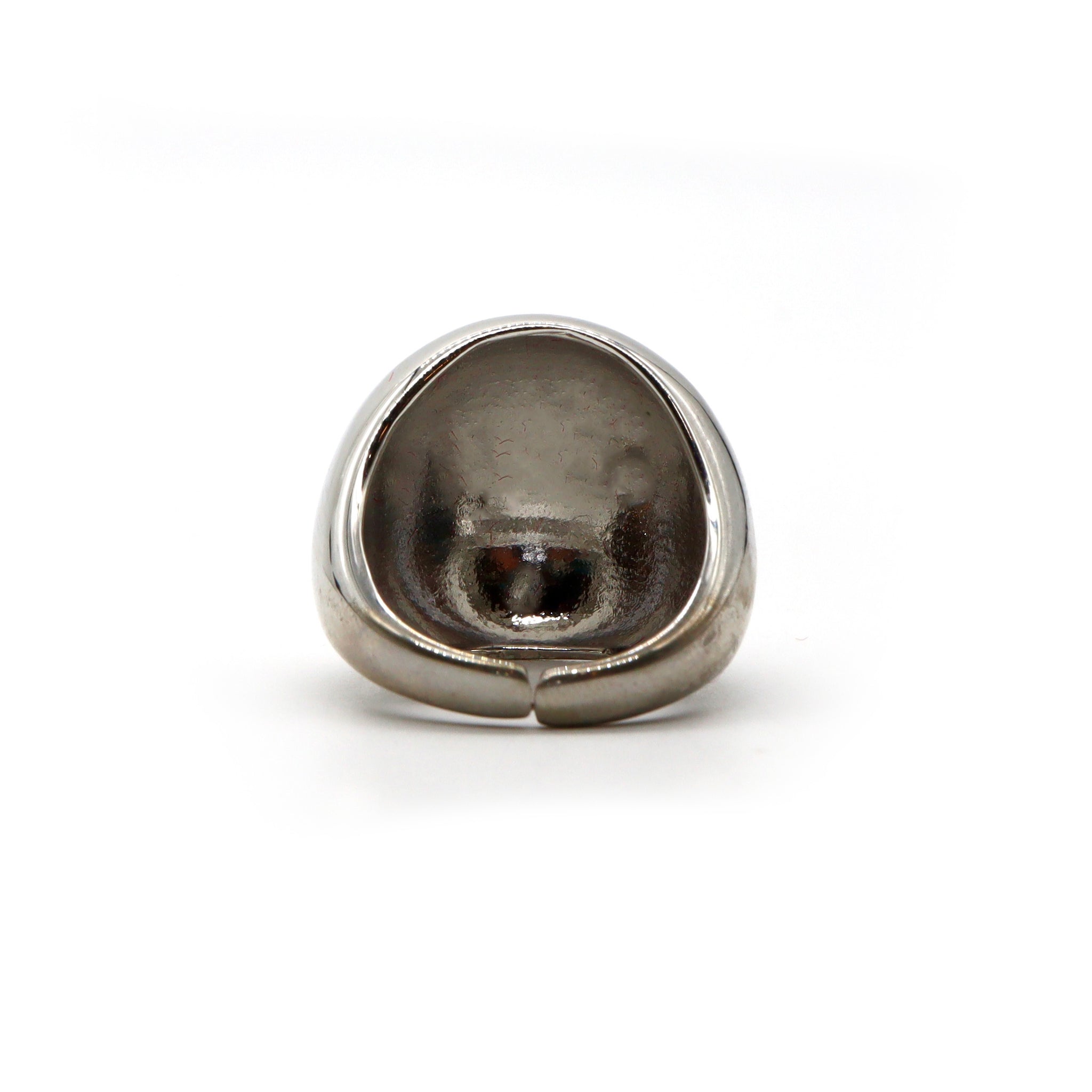 Sleek Dome Silver Ring – Stainless Steel High-Polish Finish